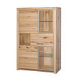 HIGHBOARD  102/166/38 cm 2 Schublade(n)  - Kernbuche, KONVENTIONELL, Glas/Holz (102/166/38cm) - Cantus