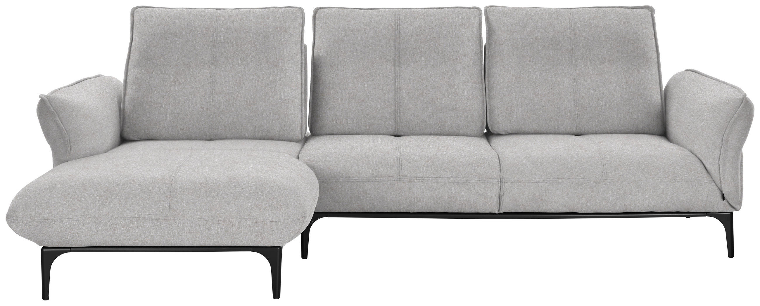 ECKSOFA in Webstoff Creme, Beige  - Beige/Creme, Natur, Textil (182/277cm) - Valnatura