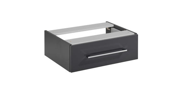 UNTERSCHRANK 60/20,9/48,8 cm - Chromfarben/Anthrazit, KONVENTIONELL, Holzwerkstoff/Metall (60/20,9/48,8cm) - Voleo