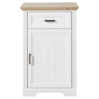 SCHUHSCHRANK Eichefarben, Pinienfarben  - Eichefarben/Grau, ROMANTIK / LANDHAUS, Holzwerkstoff/Metall (65/102/41cm) - Landscape