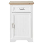SCHUHSCHRANK  in 65/102/41 cm  - Eichefarben/Grau, ROMANTIK / LANDHAUS, Holzwerkstoff/Metall (65/102/41cm) - Landscape