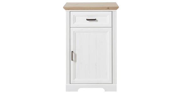 SCHUHSCHRANK  in 65/102/41 cm  - Eichefarben/Grau, ROMANTIK / LANDHAUS, Holzwerkstoff/Metall (65/102/41cm) - Landscape