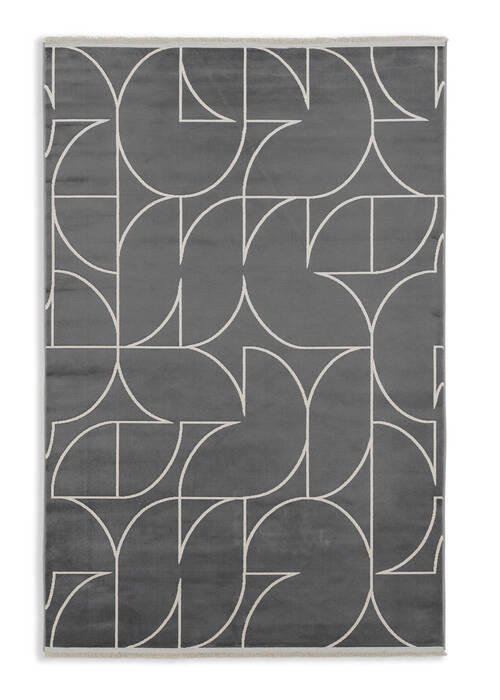 TKANÝ KOBEREC, 160/230 cm, antracitová - antracitová, Basics, textil (160/230cm) - Schöner Wohnen