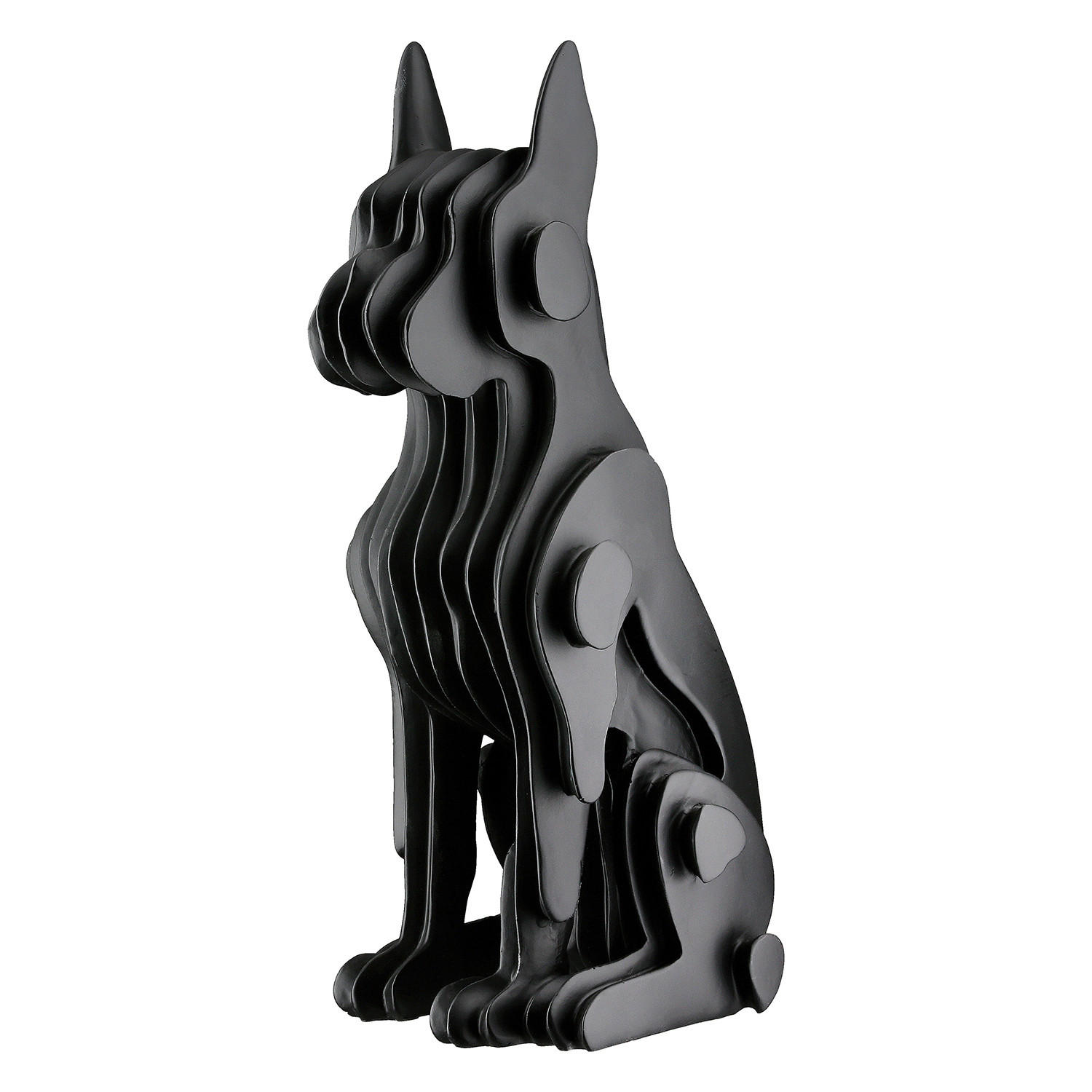 SKULPTUR - Schwarz, Basics, Kunststoff (12,5/28,5cm)