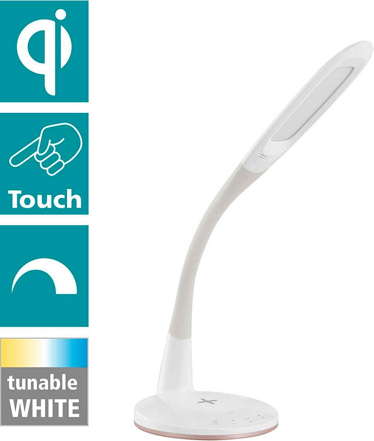 LED SVJETILJKA STOLNA  - bijela, Basics, plastika (18,5/18,5/48,5cm)
