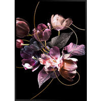 LEINWANDBILD Frauen 50/70 cm  - Violett/Schwarz, Trend, Papier/Holzwerkstoff (50/70cm) - Monee