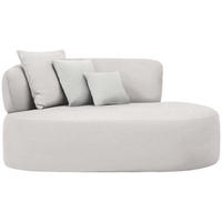 RÉCAMIERE in Bouclé Sandfarben, Hellrosa  - Sandfarben/Hellrosa, MODERN, Kunststoff/Textil (166/86/105cm) - Hom`in