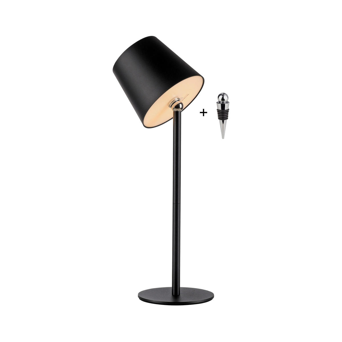 LED-TISCHLEUCHTE Boteria 11/11/37 cm   - Schwarz, MODERN, Kunststoff/Metall (11/11/37cm)