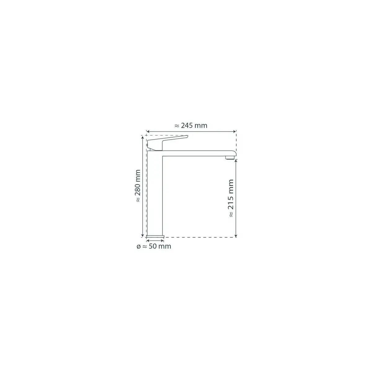 KÜCHENARMATUR  - Chromfarben, Basics, Metall (5/28/24,5cm) - Schütte