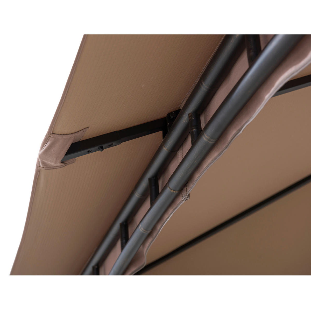 PAVILLON 340/304/340 cm   - Sandfarben/Bronzefarben, Basics, Kunststoff/Metall (340/304/340cm)