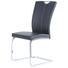 SCHWINGSTUHL-SET Lederlook Chromfarben, Grau - Chromfarben/Beige, Design, Textil/Metall (41/95/58cm) - Xora