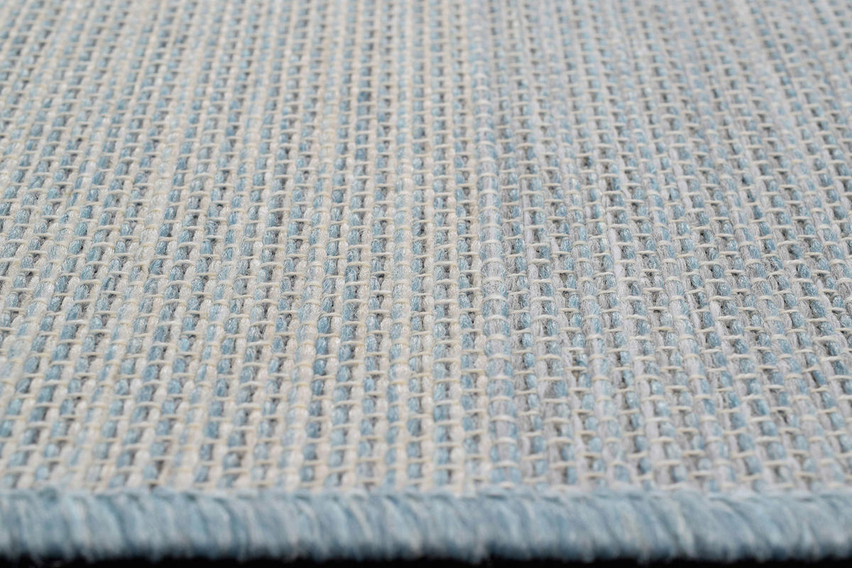 FLACHWEBETEPPICH 80/150 cm Amalfi Blau, Hellblau  - Blau/Hellblau, Trend, Textil (80/150cm)