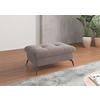 HOCKERTextil Taupe  - Taupe/Schwarz, Konventionell, Textil/Metall (102/47/69cm) - Sit & More
