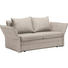 SCHLAFSOFA in Textil Creme - Chromfarben/Creme, KONVENTIONELL, Textil/Metall (213/88/91cm) - Novel SCHLAFSOFA in Textil Creme - Chromfarben/Creme, KONVENTIONELL, Textil/Metall (213/88/91cm) - Novel