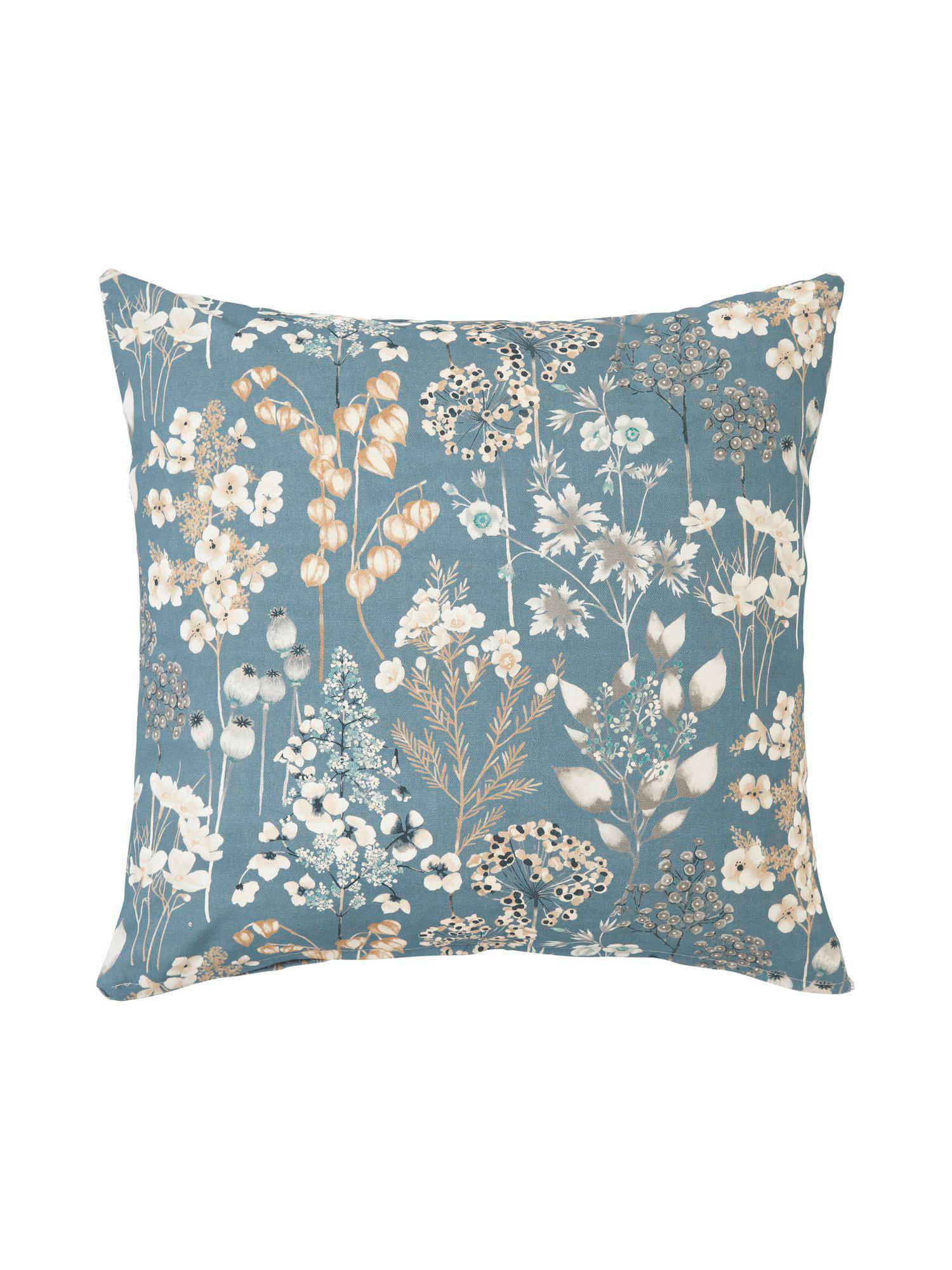 KISSENHÜLLE Wood 45/45 cm  - Blau, Basics, Textil (45/45cm) - Svanefors