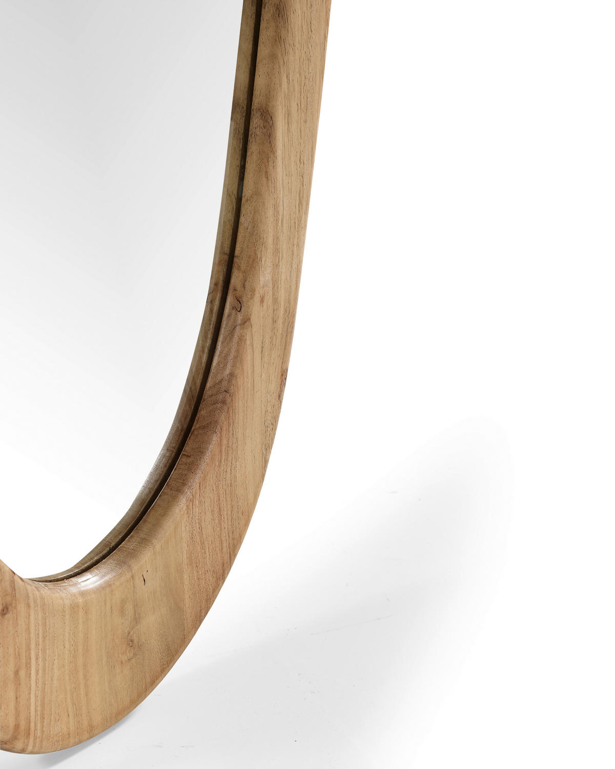 SPIEGEL 60/165/2.5 cm    in organisch  - Akaziefarben, Basics, Glas/Holz (60/165/2.5cm) - Livetastic