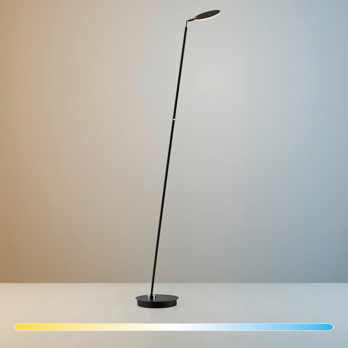 AKKU-STEHLEUCHTE Bente 42/42/160 cm  - Schwarz, Design, Kunststoff/Metall (42/42/160cm)
