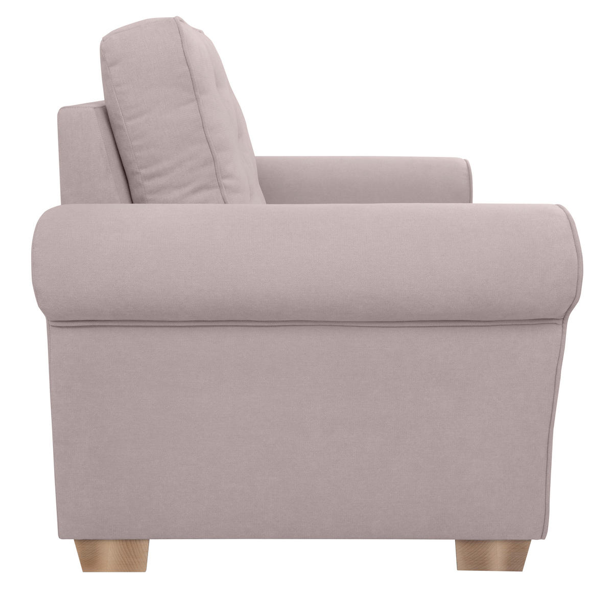 SESSEL in Taupe  - Taupe/Buchefarben, Design, Holz/Textil (93/89/82cm) - MID.YOU