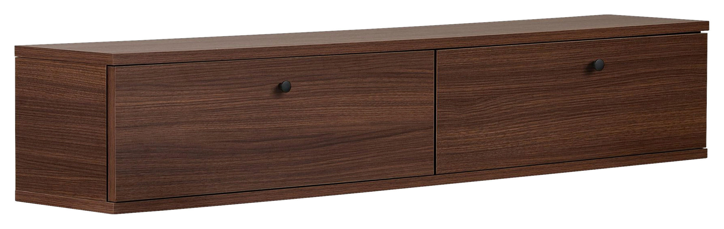 TV-ELEMENT Holzwerkstoff Walnussfarben  - Walnussfarben, MODERN, Holzwerkstoff (140/25/25cm) - MID.YOU