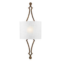 NÁSTENNÉ SVIETIDLO, 29.2/77.8/11.7 cm - biela/zlatá, Konventionell, kov/textil (29.2/77.8/11.7cm) - Elstead Lighting