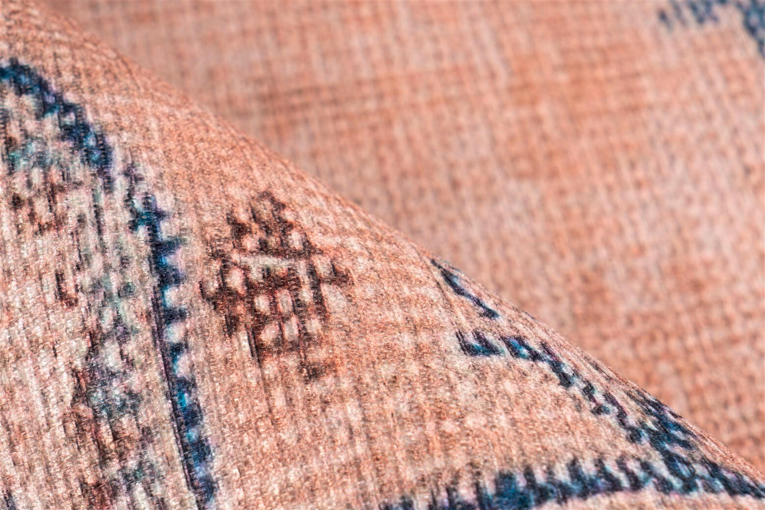 Thumbnail - Kayoom Flachwebeteppich Vintage 8406 Blau, Blau, Textil, Vintage, rechteckig, 140x200 cm, pflegeleicht, Teppiche & Böden...