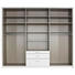 DREHTÜRENSCHRANK 12-türig Weiß - Weiß, Design, Holzwerkstoff/Kunststoff (275/231/56cm) - Carryhome