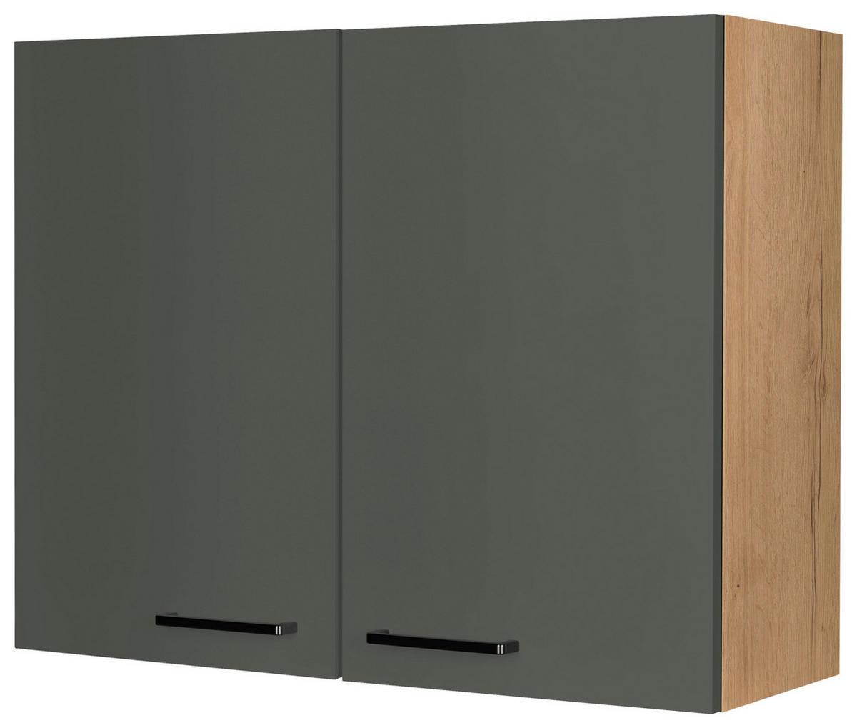 KÜCHENOBERSCHRANK 90/72/35 cm  in Grün, Eichefarben  - Eichefarben/Schwarz, MODERN, Holzwerkstoff/Metall (90/72/35cm) - Nobilia