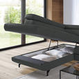 ECKSOFA in Echtleder Grau  - Schwarz/Grau, Design, Leder/Metall (220/270cm) - Novel