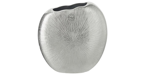 VASE 22 cm - Silberfarben, Design, Metall (23/9/22cm) - Ambia Home