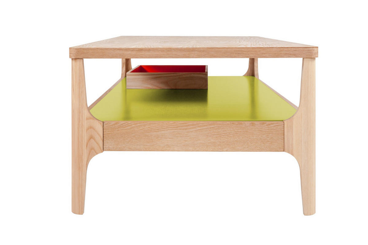 BEISTELLTISCH 120/40/60 cm Grün, Eschefarben  - Eschefarben/Grün, Design, Holz/Holzwerkstoff (120/40/60cm) - Kayoom