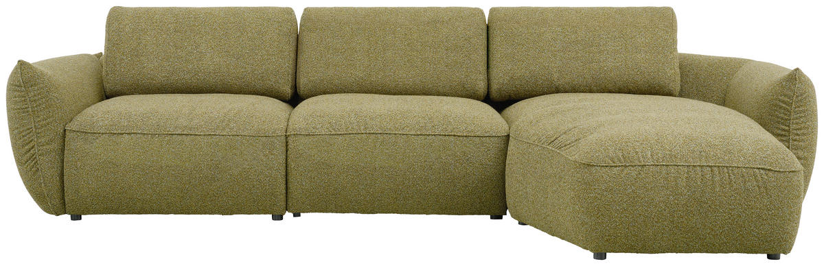 ECKSOFA Coperta Dunkelgrün Chenille Rückenkissen, Nierenkissen  - Dunkelgrün/Schwarz, Design, Kunststoff/Textil (340/190cm) - Belluti