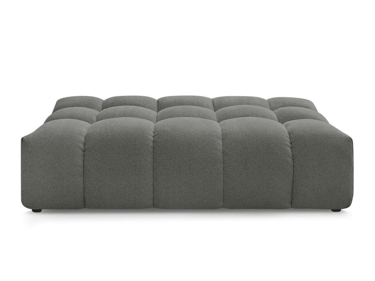 HOCKER EVEREST Flachgewebe Dunkelgrau  - Dunkelgrau/Schwarz, MODERN, Kunststoff/Textil (166/100/40cm)