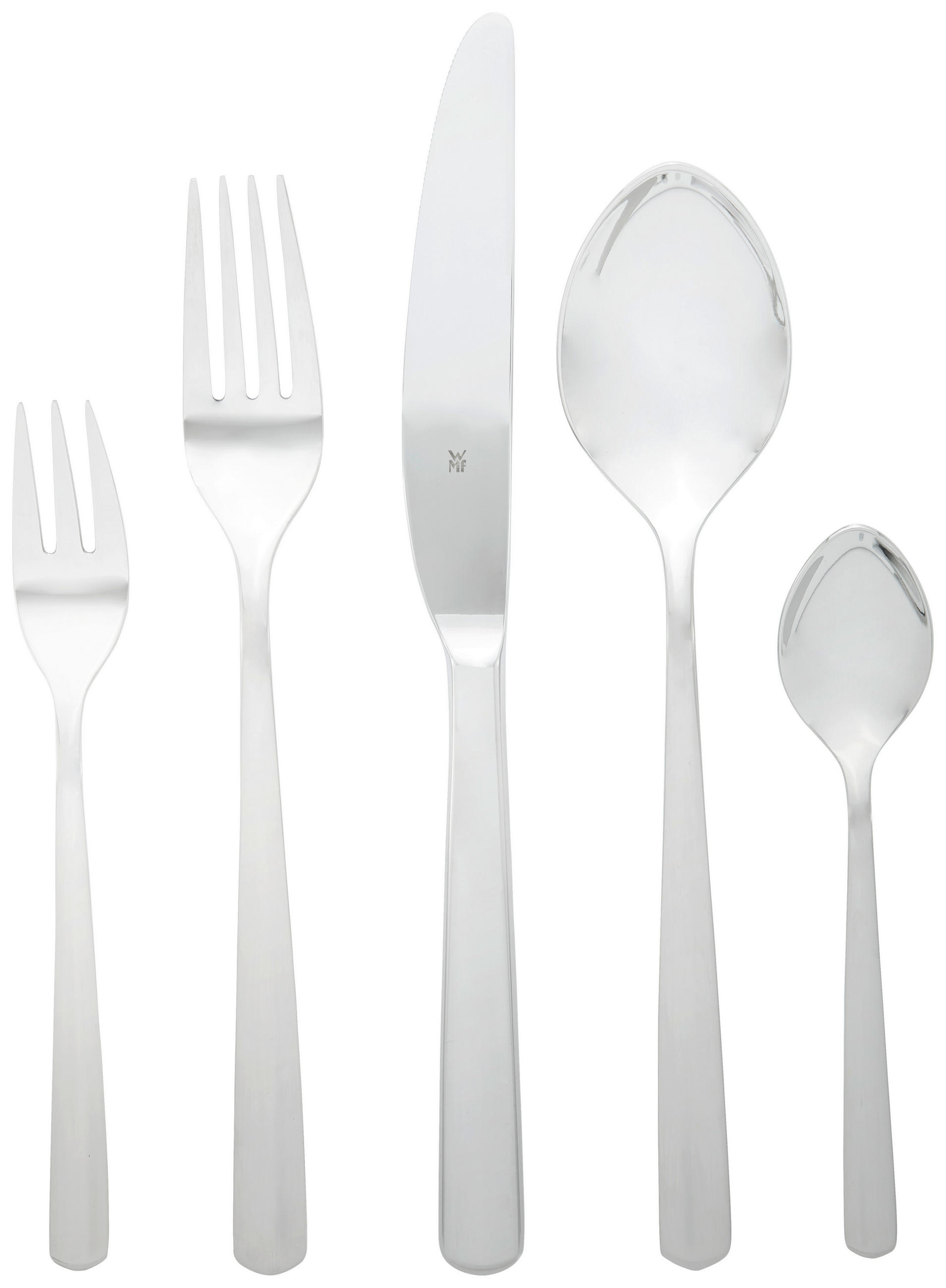 BESTECKSET Boston 60-teilig Edelstahl - Edelstahlfarben, KONVENTIONELL, Metall (49/39/5,5cm) - WMF