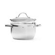 KOCHTOPFSET 6-teilig  - Klar/Edelstahlfarben, Basics, Glas/Metall - Homeware Profession.