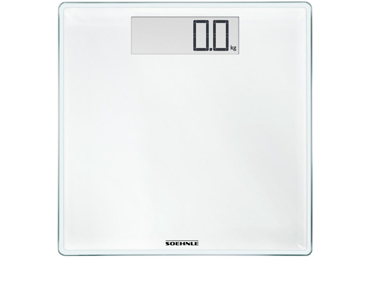 FÜRDŐSZOBAMÉRLEG digitális  - fehér, Basics, műanyag/üveg (31/31/2cm) - Soehnle