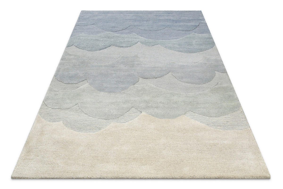 KINDERTEPPICH 140/200 cm Mika  - Pastellblau/Graublau, Trend, Textil (140/200cm)