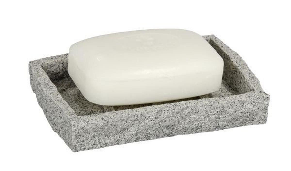 SEIFENSCHALE - Grau, Basics, Kunststoff (11/6,5/6,5cm) - Wenko