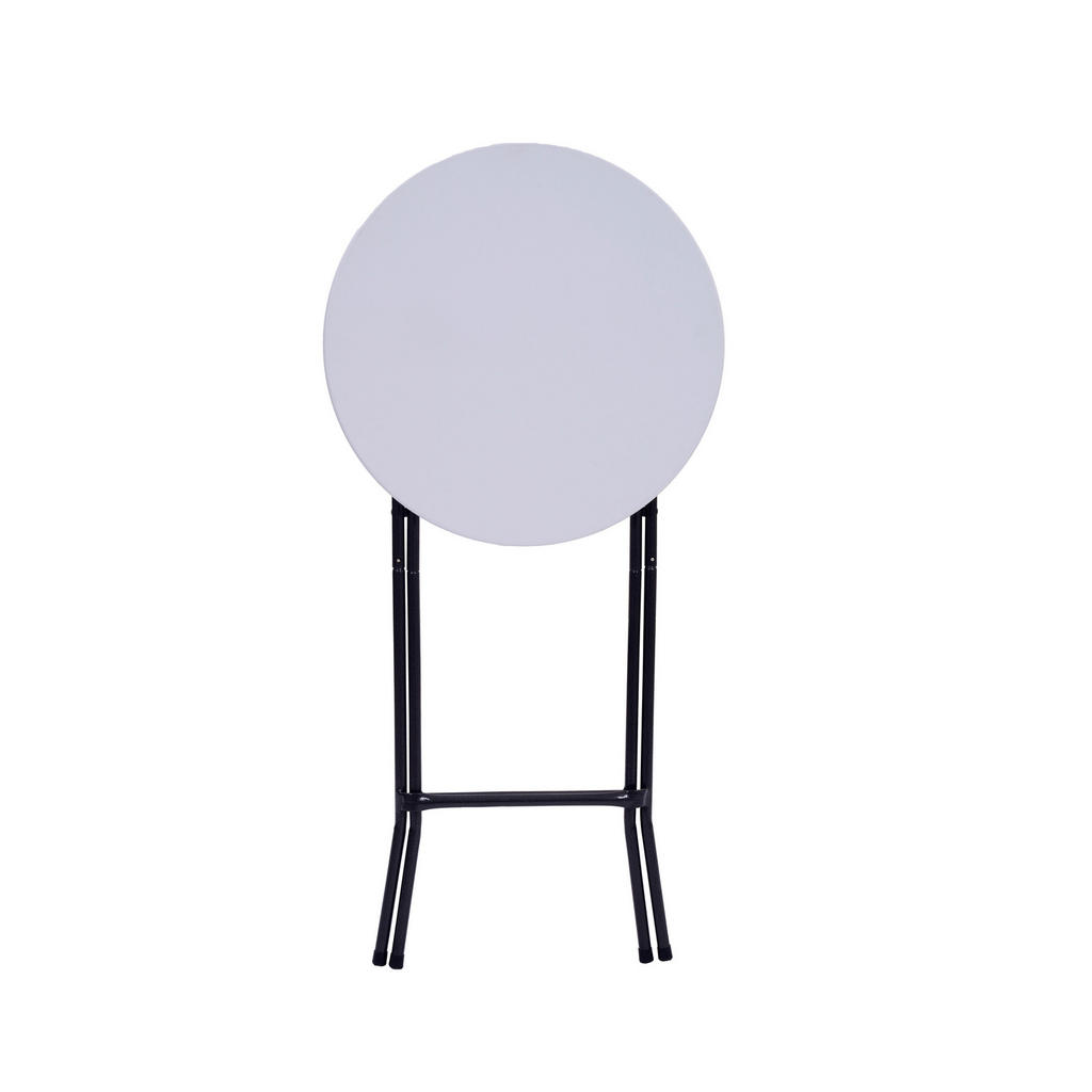 Thumbnail - Gardenson Stehtisch, Schwarz, Weiß, Metall, Kunststoff, rund, 60x107x60 cm, pflegeleicht, witterungsbeständig, Esszimmer...