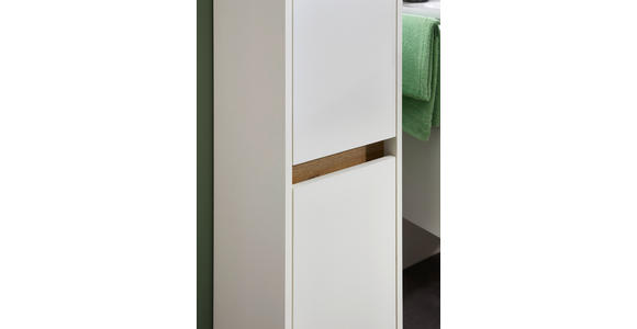 HOCHSCHRANK 32,4/182,8/32,2 cm - Eichefarben/Weiß, KONVENTIONELL, Holzwerkstoff (32,4/182,8/32,2cm) - Xora