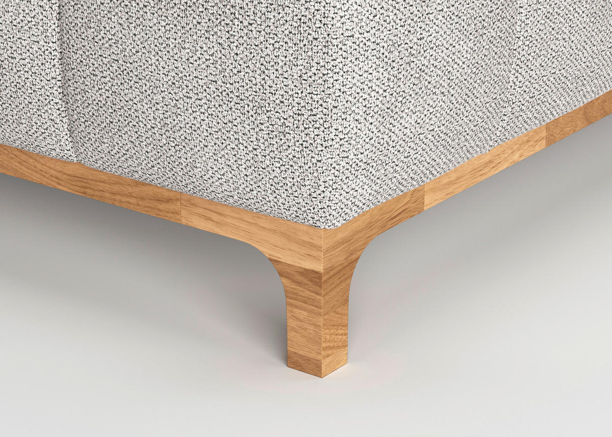 BOXSPRINGBETT 160/200 cm  in Sandfarben  - Sandfarben/Eichefarben, Modern, Holz/Holzwerkstoff (160/200cm) - MID.YOU