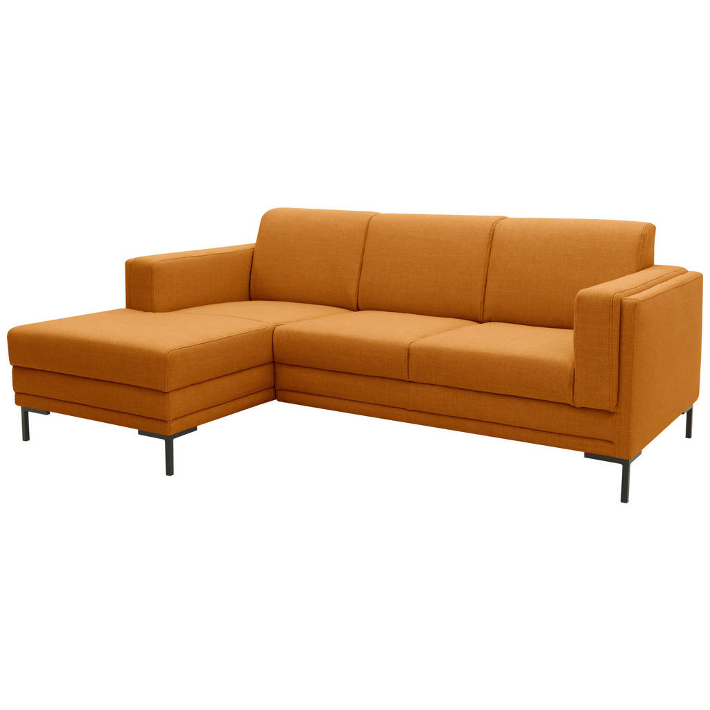 Thumbnail - Looks by W.Joop Ecksofa Looks Vii, Orange, Textil, Uni, 4-Sitzer, Füllung: Schaumstoff, L-Form, Ottomane links, 214x146 ...