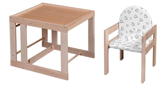 KOMBIHOCHSTUHL - Naturfarben, Basics, Holz - My Baby Lou