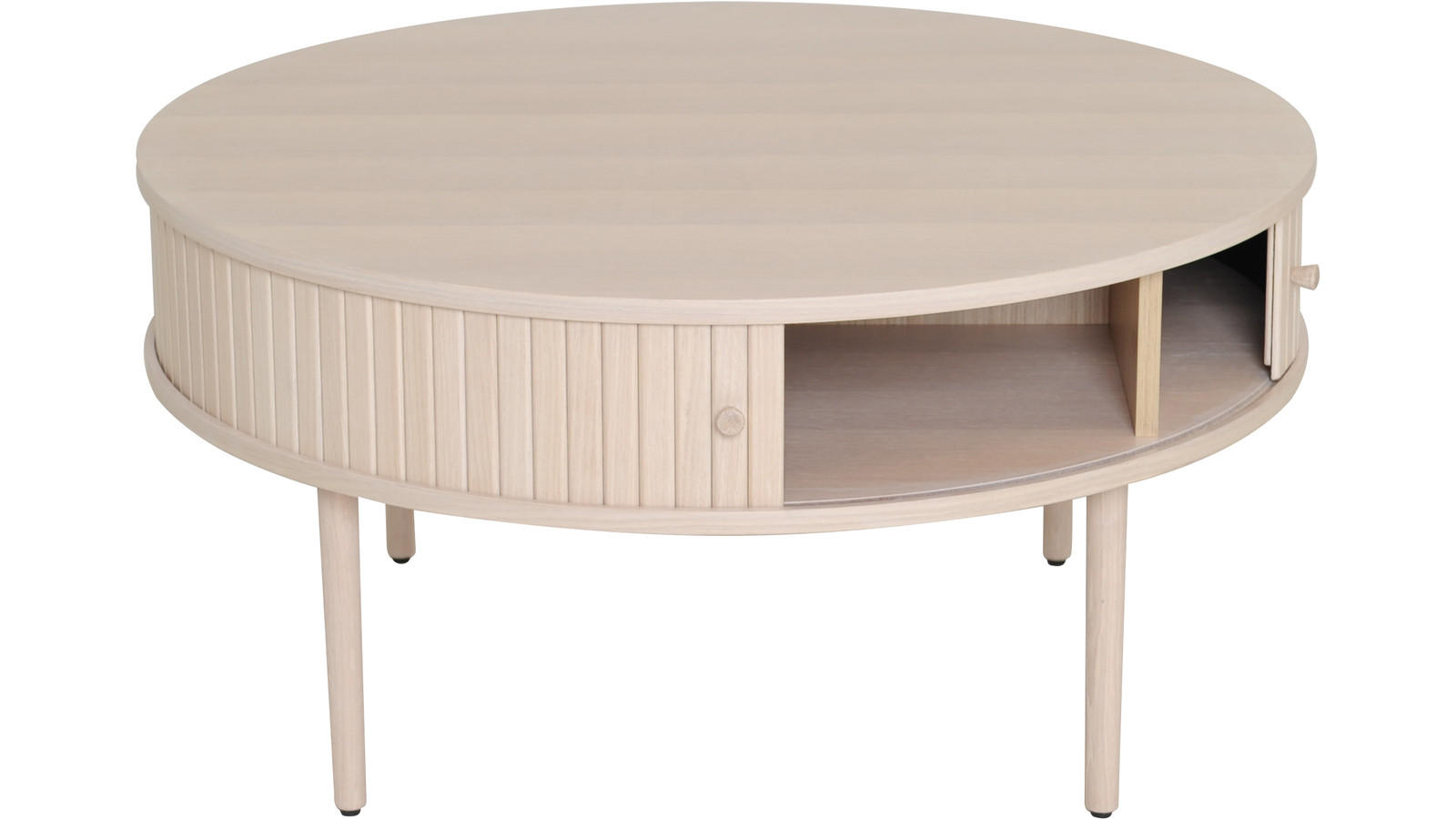 SOFFBORD - vit/ekfärgad, Design, trä (90/90/45cm) - Best Price