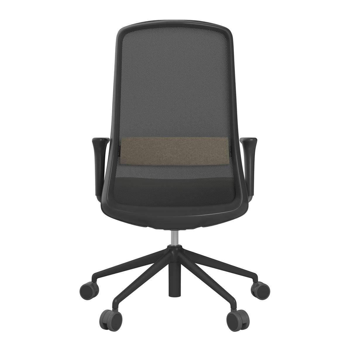 DREHSTUHL Braun, Schwarz  - Schwarz/Braun, MODERN, Kunststoff/Textil (70/103-115/70cm)