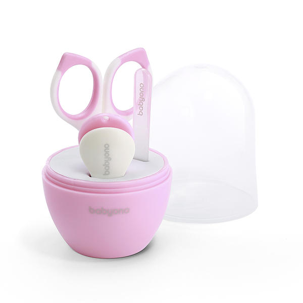 NEGOVALNI SET ZA DOJENČKE - pink, Basics, kovina/umetna masa (0,13kg) - babyono