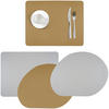 TISCHSET Textil Lederlook Goldfarben  - Goldfarben, Basics, Textil (45/35/0,18cm) - Ambia Home