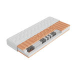 TASCHENFEDERKERNMATRATZE 80/200 cm Höhe ca. 22 cm  - Weiß, Basics, Textil (80/200cm) - Sleeptex