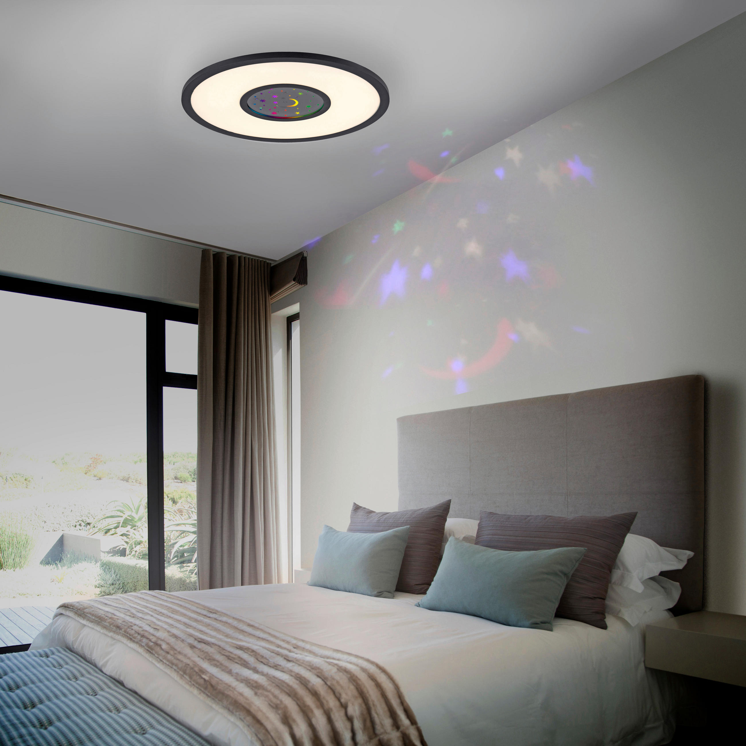 LED SVJETILJKA STROPNA Astro  - crna, Trend, metal/plastika (40/40/4,5cm)