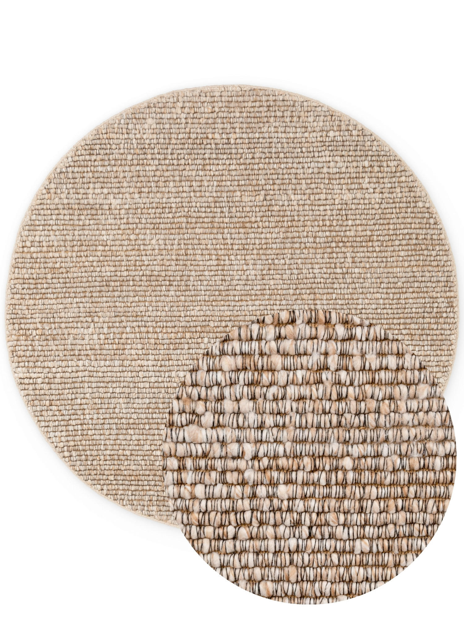 HANDWEBTEPPICH  Wohnzimmer 160 cm Kollektion 1852 Wilma Multicolor, Beige rund  - Beige/Multicolor, Basics, Textil (160cm) - Villeroy & Boch