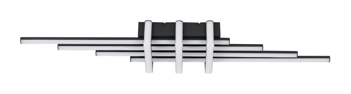 DECKENLEUCHTE 78/14/8 cm  - Schwarz, Trend, Kunststoff/Metall (78/14/8cm) - Collett's Monde